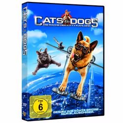 Warner Bros Cats &amp; Dogs: Die Rache der Kitty Kahlohr, DVD, Allemand, Anglais, Comédie, 2D, 16:9, 79 min