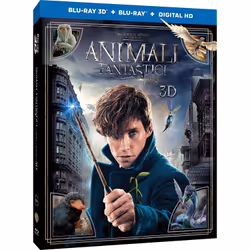 Warner Bros Amazing animals and where to find them, Blu-ray, Anglais, Italien, Fantaisie, 3D, Anglais, Italien, 133 min