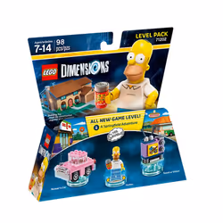 Warner Bros Lego: Dimensions - The Simpsons Level Pack, Multicolore, LEGO