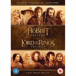 Warner Bros Hobbit Trilogy/The Lord Of The Rings Trilogy, Film, DVD, Coloré, 2D, Ian McKellen, Martin Freeman, Christopher Le ...