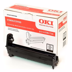 OKI 43381724, Original, C5800, C5900, C5550MFP, 20000 pages, Impression laser, Noir, Noir