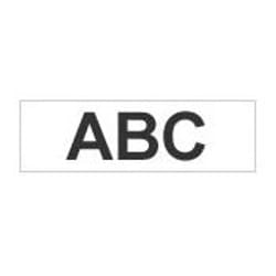 Brother Gloss Non-Laminated Labelling Tape - 18mm, Black/White ruban d'étiquette TZ
