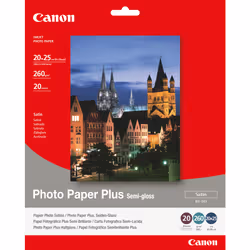 Canon Papier photo semi-brillant extra SG-201 8 × 10 po (20 × 25 cm) - 20 feuilles, 260 g/m², Semi-gloss, 20 feuilles, 203.2 ...