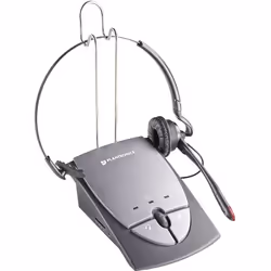 POLY S12, Avec fil, Bureau/Centre d'appels, Casque, Gris