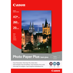 Canon Papier Photo Satiné A3 Plus SG-201 - 20 feuilles, 260 g/m², Semi-gloss, 20 feuilles, A3+