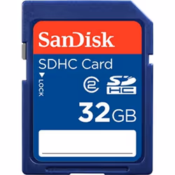 SanDisk SDSDB-032G-B35, 32 Go, SDHC, Bleu