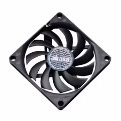 Akasa AK-FN076, Ventilateur, 8 cm, 600 tr/min, 3000 tr/min, 27,09 dB, 26,53 cfm