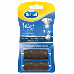 SCHOLL Velvet Smooth Grains Extra Exfoliant 2 rouleaux de remplacement