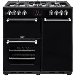 Belling Kensington 90DFT Cuisinière Gaz Noir A
