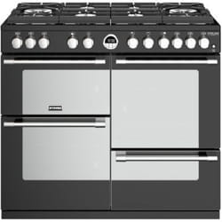 Stoves Sterling S1000 DF GTG DeLuxe Cuisinière Gaz Noir, Acier inoxydable A