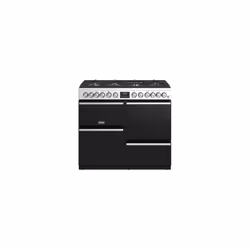 La cuisinière PRECISION DELUXE 100 DFT de couleur Inox de STOVES vous offre la possibilité de cuisiner comme un grand chef ét ...