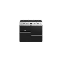 Stoves - PPRECIDX100DFSS Piano de cuisson 3 fours électriques + 1 Maxi gril Portes en verre Umbra avec 7 foyers gaz