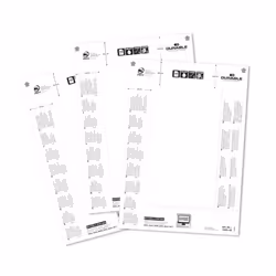 Durable for table place name holder Badge Inserts 61/122 x 210 mm 20 pièce(s) Blanc Rectangle