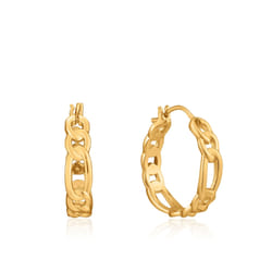 Ania Haie E021-04G boucle d'oreille Boucles d'oreilles créoles Argent sterling Or