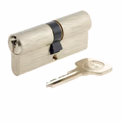 Yale - Cylindre serrure YC500+ 35x35 mm - 5 goupilles - 3 clés - Nickelé