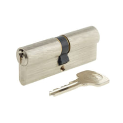 Cylindre serrure YC500+ Yale 40x40 mm - 5 goupilles - 3 clés - Nickelé