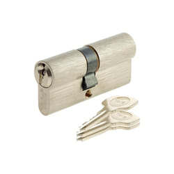 Yale - Cylindre serrure YC500+ 40x50 mm - 5 goupilles - 3 clés - Nickelé