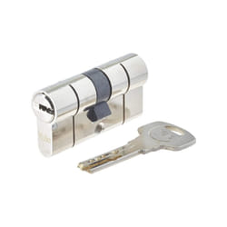 Yale - Cylindre de serrure YC2100 - 10 goupilles - 5 clés réversibles - nickelé - 30x30mm
