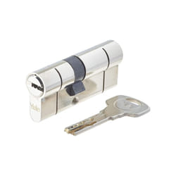Yale - Cylindre de serrure YC2100 - 10 goupilles - 5 clés réversibles - nickelé - 30x40mm