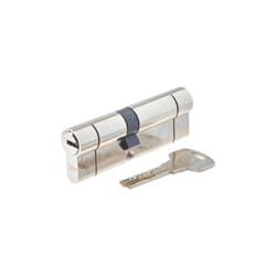 Yale - Cylindre de serrure YC2100- 10 goupilles - 5 clés réversibles - nickelé - 40x50mm
