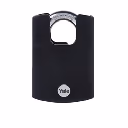 Yale Y121B/50/132/1, Cadenas conventionnel, Verrouillage par clé, fermeture différente, Portail, Noir, Carbure de bore