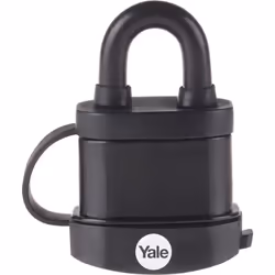 Yale - Cadenas acier laminé 51 mm - Protection thermoplastique - 3 clés - Pour garage, portail