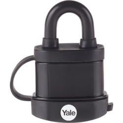 Yale - Cadenas acier laminé 51 mm - Protection thermoplastique - 3 clés - Pour garage, portail