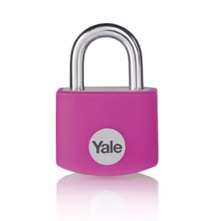 Yale YE3B/32/116/1/P, Cadenas conventionnel, Verrouillage par clé, Clés semblables, Rose, Aluminium, Acier