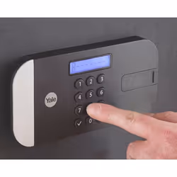 Yale YLEM/200/EG1 coffre-fort Coffre-fort indépendant Acier Noir