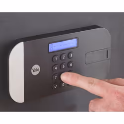 Yale YSEM/250/EG1 coffre-fort Coffre-fort indépendant Acier Noir