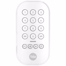 Yale Keypad, Sans fil, 115 g, 64 x 22,49 x 122 mm, 1x CR123A lithium battery, Blanc, 140 g
