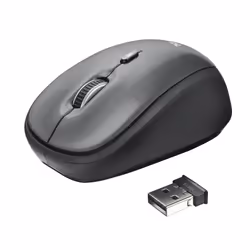 Trust Yvi, Optique, RF sans fil, 1600 DPI, Noir