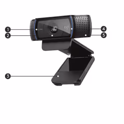 Logitech Hd Pro C920 webcam 3 MP 1920 x 1080 pixels USB 2.0 Noir - Vue supplémentaire 15