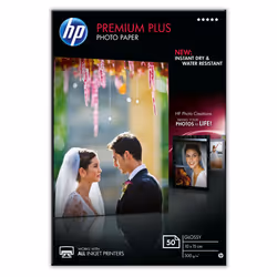 HP CR695A, Gloss, 300 g/m², 10x15 cm, 50 feuilles, Maison, Home office, 15 - 35 °C