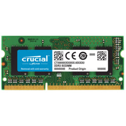 Crucial 4GB DDR3-1333 SO-DIMM CL9 module de mémoire 4 Go 1 x 4 Go 1333 MHz
