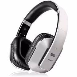 Casque Bluetooth Sans Fil Gris Audio aptX LL - August EP650 - Low Latency Micro NFC Rechargeable - Circum Aural Pliable