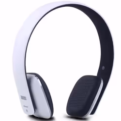 Casque Bluetooth Audio Sans Fil Blanc Ultra Léger - August EP636 - Micro NFC Discret Autonomie 12h - Supra Auriculaire Aural