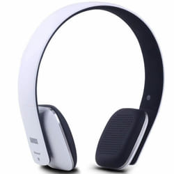 Casque Bluetooth Audio Sans Fil Blanc Ultra Léger - August EP636 - Micro NFC Discret Autonomie 12h - Supra Auriculaire Aural