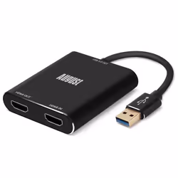 Carte Acquisition Vidéo HDMI USB Boitier Capture Streaming Gaming - August VGB500 - Full HD 1080p 60fps - PC Mac PS5 PS4 Xbox