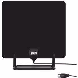 Antenne TV Intérieure - August - DTA450 - Haut gain 5 dBi - Câble de 3m - UHF-VHF