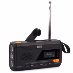 Radio Portable FM/ DAB solaire 3 en 1 à batterie rechargeable FM DAB Bluetooth - August MB290B