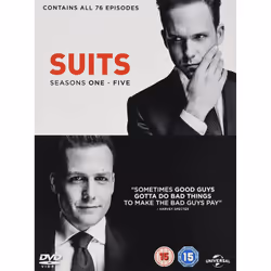 Warner Bros Suits: Seasons 1-5, Film, DVD, Coloré, Anglais, Adultes et enfants, Gabriel Macht, Patrick J. Adams, Meghan Markl ...