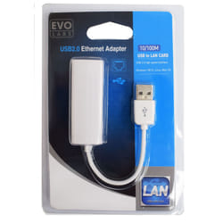 Evo Labs NPEVO-SB2ETH changeur de genre de câble RJ-45 USB Type-A Blanc