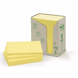 Post-It 655-1T, Jaune, 127 mm, 76 mm, 16 pièce(s), 100 feuilles