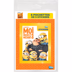 Cartamundi Moi, Moche Et Méchant 3 - 6 Pochettes De 5 Stickers / Blister, unisexe, Plastique, Multicolore, 01-01-2017, Italie ...