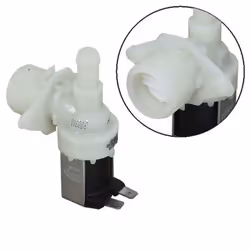 Electrovanne 1 voie 90° Dim 12mm pour lave-vaisselle ARISTON HOTPOINT, WHIRLPOOL, BOSCH, INDESIT, CANDY, SIEMENS, BEKO, HOOVE ...