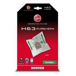 H63 boite de 4 sacs pure Hepa (36620-52207) (35600536, 09200245) Aspirateur HOOVER