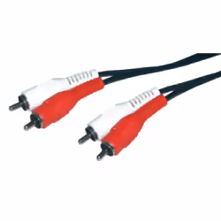 MCL MC705-1.5M, 2 x RCA, Mâle, 2 x RCA, Mâle, 1,5 m, Noir