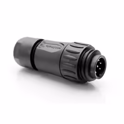 Amphenol C016 30H006 110 12, 14 A, 250 V, Droit, Mâle, Noir, IP67