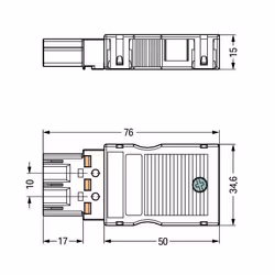 Wago 770-133 connecteur de fils électriques Embase à broches